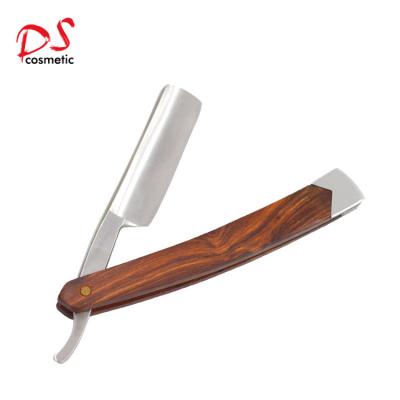 China Handmade Single Blade Dishi Straight Shaving Razor With Wooden Handle for sale