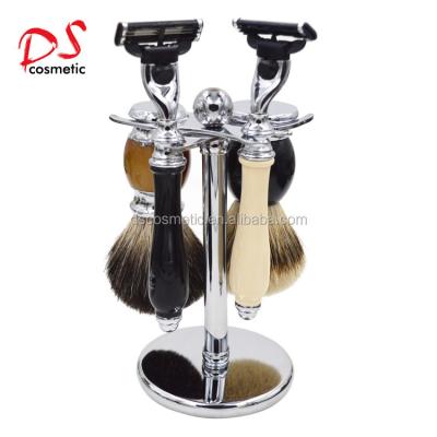 China NEW Dishi metal double shaving brush and razor bowl stand, men's shaving stand, shaving stands with bowl DS-SHAVING STANDER-DOUBLE A for sale