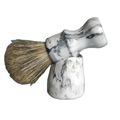 China White Brushless Resin Dishi Shaving Brush Razor Holder For Men for sale