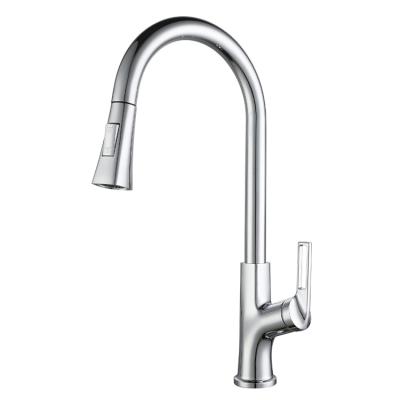 China Pull Out Spray Water Faucet Modern Kitchen Faucets Zinc Pull Out Sprayer Kitchen Mixer Sink Faucet for sale