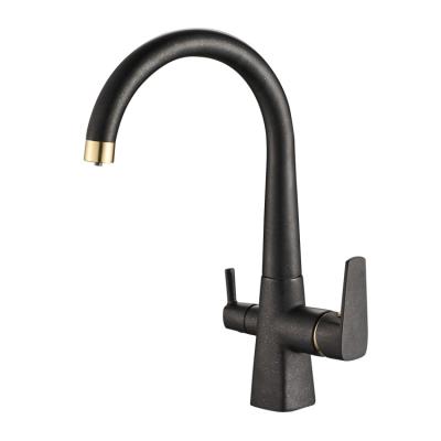 China High Quality Water Purifier Faucet Chrome Plated Kitchen Faucet 3 Way Water Purifier Faucet Kitchen Faucet Brass for sale