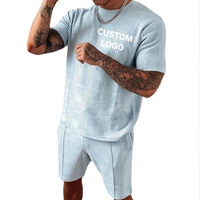 China Anti-pilling Cotton OEM/ODM Pants Top Two Piece Set Men Camisa De Time Outfit Traksuit Soccer Wear Cargo Sets 2 Pieces Set Short Sets For Men for sale