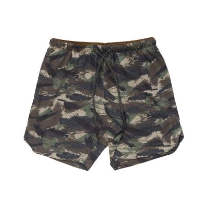 China Custom Anti-Wrinkle Camouflage Shorts Men Ice Silk Loose Pants Casual Beach Pants Running Sports Pants for sale