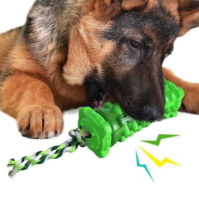 China Sustainable Tpr Dog Pet Supplies Factory Wholesale Durable Chew Toys Sturdy Toothbrush Dental Care for sale