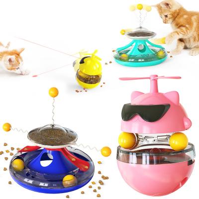 China Slow Feeder Cat Treat Tumbler Toy Hot Selling Pet Feeder Slow Food Creative Sustainable Toy Interactive Pet Smart Toy for sale