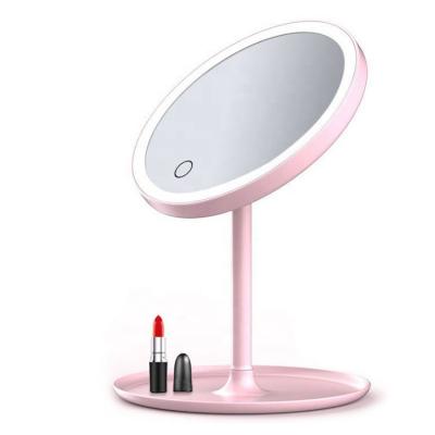 China Portable Travel Dormitory Lighted Multifunctional Makeup Mirror On Sale for sale