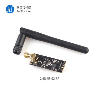 China Communition transmission AI-Thinker Ultra long distance NF-02-PA 2.4G wireless module base on nRF24L01+ imported chip for sale