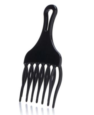 China Black Plastic Hair Dish Comb Flat Head Hairdressing Fork Hairdressing Fork Hairdressing Dish Short Comb Tooth Beauty Tools for sale