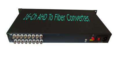 China 16-CH AHD to fiber converter,AHD Extender,can with 1-ch Reverse RS485 data for sale