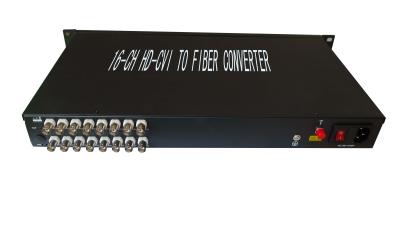 China HD-CVI over fiber multiplexer,16-ch HD-CVI video to fiber converter,for 720P/1080P Camera for sale