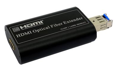 China Broadcasting HDMI fiber converter,Non-compress MINI HDMI fiber optical extender,HDMI over a single LC extender for sale