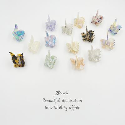 China Fashion Mini Claw Acetate Hair Clips Quality Butterfly Claw Clip for sale