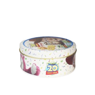 China 2021 Factory Price Metal Recyclable Storage Box Around Tin Can Gift Tin Box Empty for sale