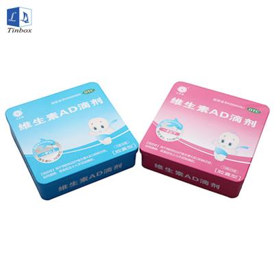 China Medicine Pills Storage Place Pill Box Metal for Medicine Pills Storage for sale