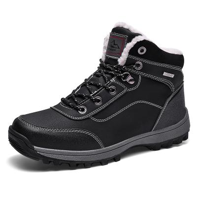 China Winter Durable Plush Men's Fashion Boots Warm Walking Shoes Snow Industrial Outdoor Shoes Wholesale for sale