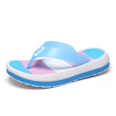 China 2021 Fashion Trend Soft Bottom Thick Bottom Beach Women's Slippers Color Flip Flops Women's Sandals for sale