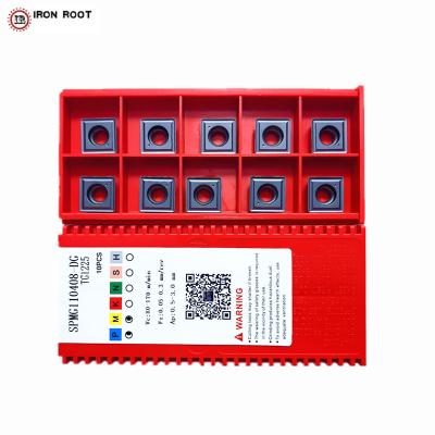 China Metal Cutting 10P CNC Lathe Cutter Tool SPMG110408-DG TG1225 Indexable Drill Carbide Insert for sale