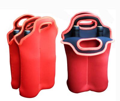 China Stylish Foldable cool totes insulated Neoprene Bottle Cooler Bag for picnics party for sale