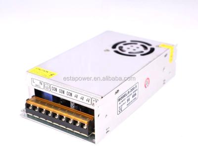 China S-200-5 LED Power Supply 5V40A Adjustable LED Power Supply Safety Control Change Power Supply for sale