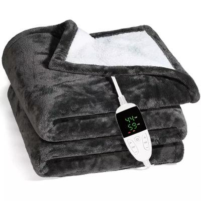 China Best Selling Custom Luxurious Autumn Winter Super Soft Comfortable Heating Plush Anti-Static Blankets Heated Electric Blanket CE for sale