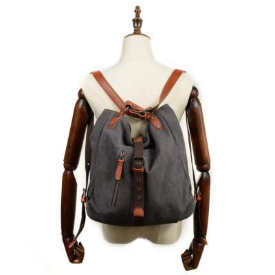 China Anti-theft soft canvas casual shoulder bag new design for ladies women girl backpack for sale