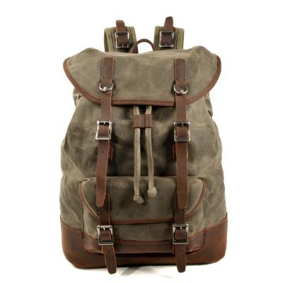 China Fashion Style Travel Anti-theft Canvas Backpack For Men Women Bag Outdoor Student School Casual Rucksack for sale