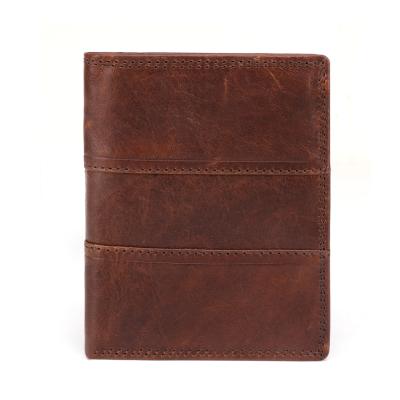 China RFID Shorts Genuine Leather Wallet For Man Card Wallet Wholesale for sale