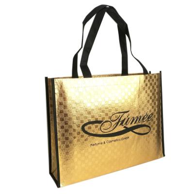 China Eco Friendly Design Recyclable Printed Non Woven Tote Bags Laminated Non Woven PP Shopping Bag for sale