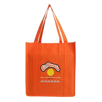 China Ruiding factory price high quality handled bags customized silk screen printing non woven shopping bags with own logo for sale