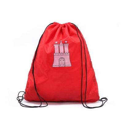 China Eco Friendly Customize Color Drawstring Bag Promotional Reusable Eco Friendly Polyester for sale