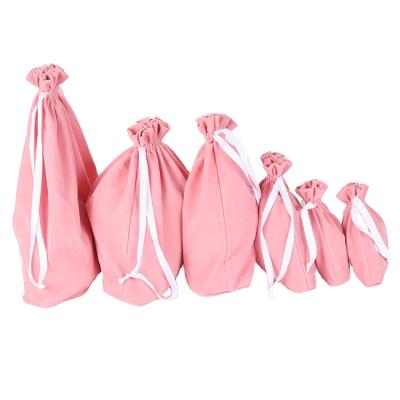 China Customized Customized Reusable Eco-Friendly High Quality Cheap Promotional Gift Bag Logo Velvet Drawstring Satin Small Bags for sale