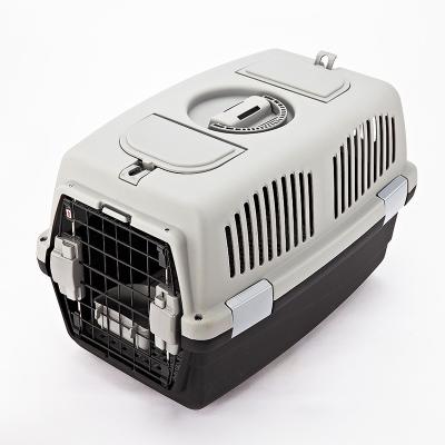 China Wholesale Dog Cage Airplane Travel Outlet Pet Cages Portable Viable Plastic Pet Cage Large Dog Carrier Box, Carrier Box for sale