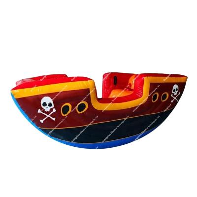 China Ourdoor Toys Sale Inflatable Pirate Ship Hot Air Sealed Inflatable Toys Teeter Inflatable Viking Seesaw For Kids And Air Seesaw Inflatable Adults for sale