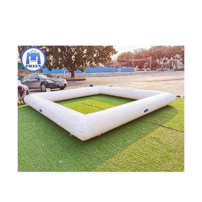 China Wall Bumper Inflatable Tight Field Barrier Air Lane Bumper Car Ourdoor Toys Arena Go Kart Racing Lane For Sale for sale