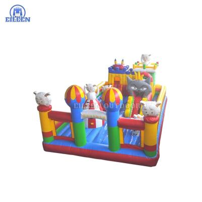 China Fun World 0.55mm Inflatable Kids Ourdoor Toys PVC Inflatable Amusement Park/Outdoor Party Kids Amusement Park/Inflatable Indoor Playground for sale