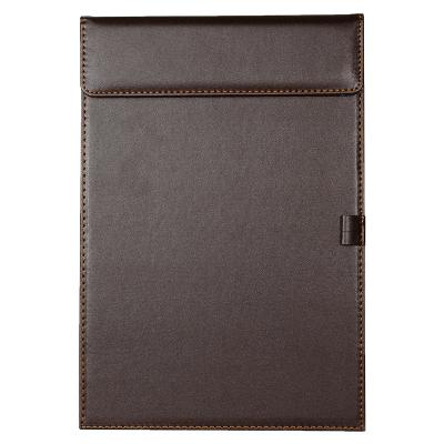 China Wholesale A4 Brown Faux Leather Fabric Magnetic Notepad Notepad for sale