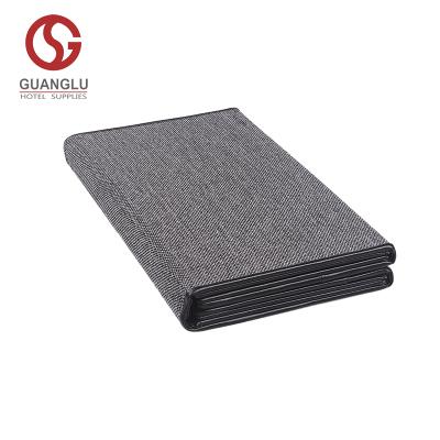 China Elegant High Quality Leather PU Menu Cover Restaurant Expanded Leather Folding Binder for sale