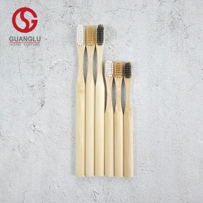 China Eco Friendly 100% Organic Biodegradable Soft Bamboo Toothbrush For Adults Children for sale