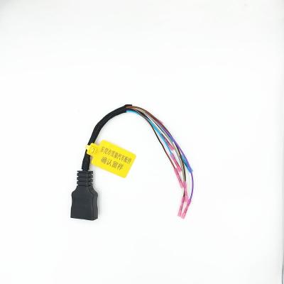 China Automobile snow wolf production 9 pin female end wiring harness length rubber terminal customization for sale