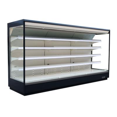 China Single-Temperature Multideck Display Refrigerator Straight Refrigerated Open Showcase Refrigerator Cooler Equipment for sale