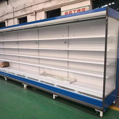 China Single-temperature Open Refrigerator Display Cooler Multi-deck Supermarket Display Showcase Refrigerator for sale