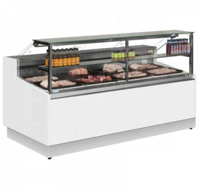 China Dual-temperature Refrigerator Butcher Shop Equipment Meat Display Cabinet for sale