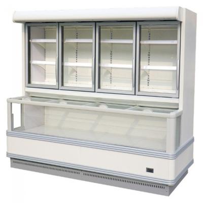 China New Single-Temperature Style Ice Cream Display Fridge Combo Island Freezer For Super Market for sale