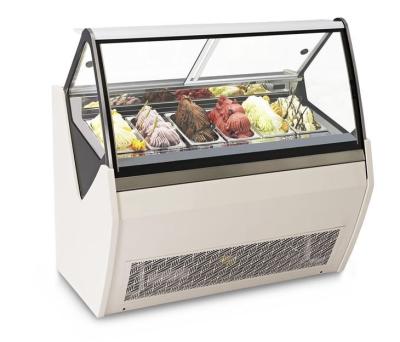 China New Single-Temperature Style Ice Cream Showcase Display Freezer Gelato Freezer for sale