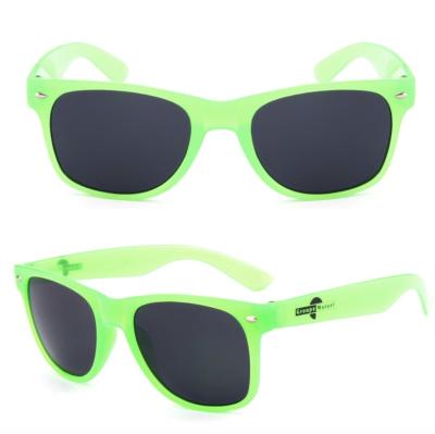 China Wholesale Neon Color Plastic Sports Sunglasses Glow In The Dark Sunglasses for sale