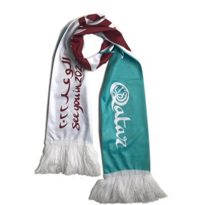 China Wholesale Customized Long Neck Cuff Outdoor Sublimation Printing Polyester Satin Knitted Neck Scarf for sale