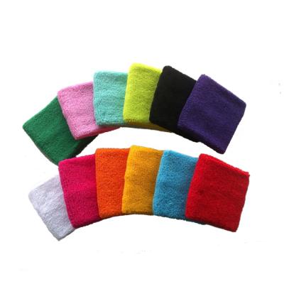 China Hot Sale Cheap Empty Women Men's Unisex Cotton Terry Elastic Wristband Sweatband Plain Outdoor Sports Tennis Sweatband for sale