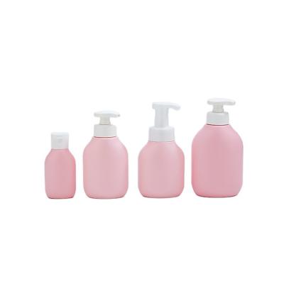 China PE cosmetic plastic custom packaging foam bottle latex shampoo bottle luxury packaging with logo for sale