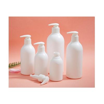 China Latex 250ml Cosmetic Bottle PE Hair Shampoo Plastic Luxury Empty Hotel Round Shampoo Bottle for sale