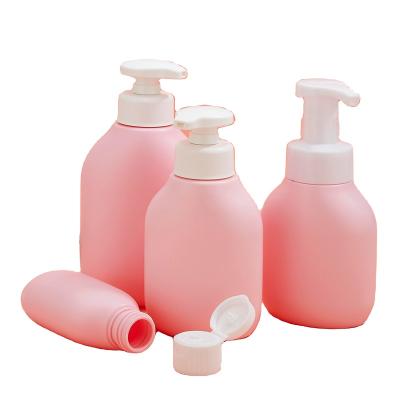 China Foam 300ml Cosmetic Latex Bottle PE Plastic Travel Bottle Eco Friendly Bulk Shampoo Bottle And Conditioner for sale